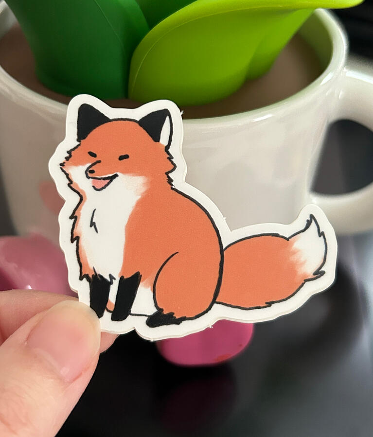 HEHEHE Fox sticker